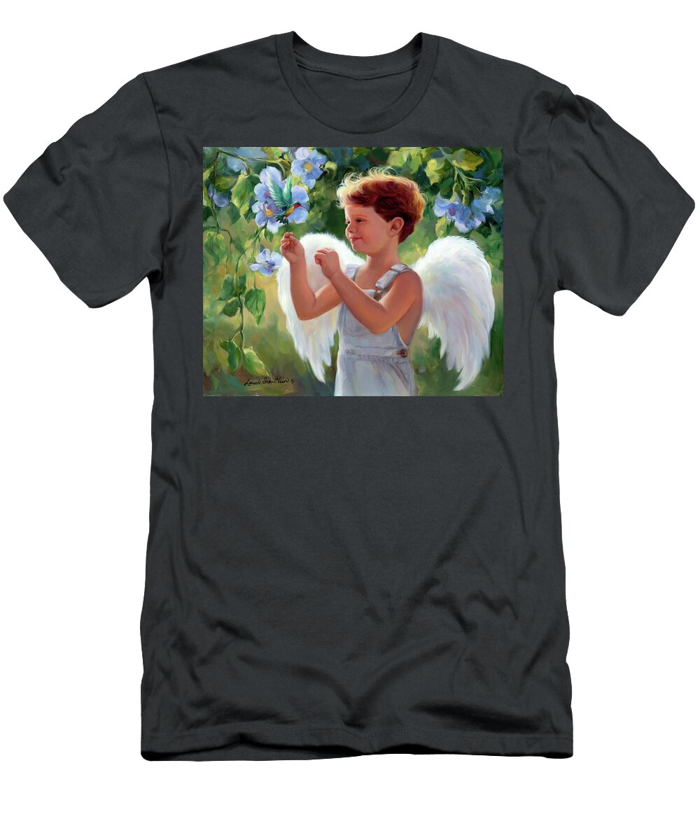 Hummingbird Angel Boy Laurie Snow Hein T-Shirt