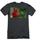 Hummingbird Mesmerized By Beautiful Canna Lily Lenin Ramachandran T-Shirt