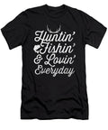 Hunting Fishing Loving Every Day Deer Hunter Gift Haselshirt T-Shirt