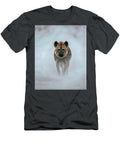 Hyena Misty Fog Impasto Wildlife Oil Wall Art Ramy Hefny T-Shirt