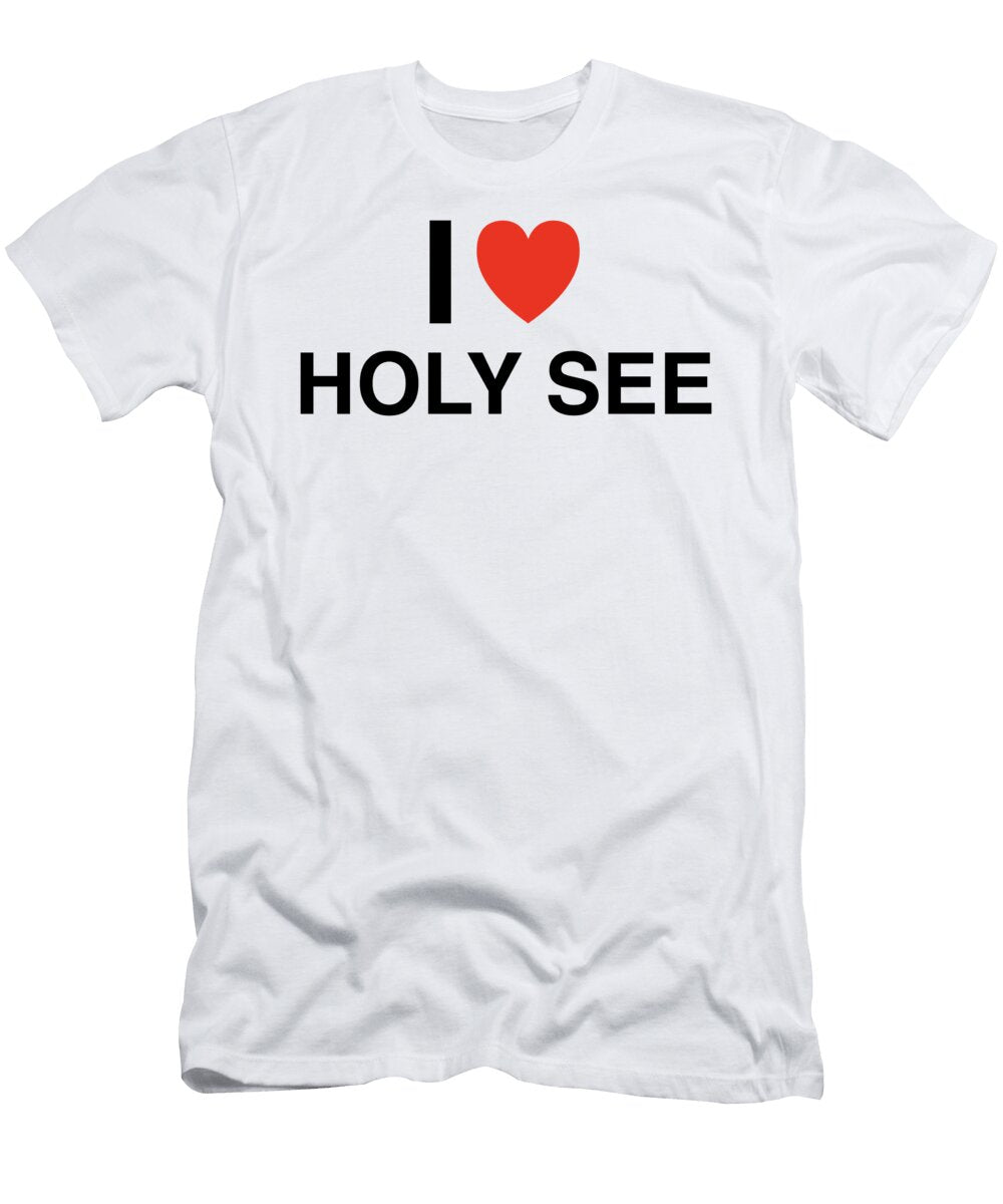 I Heart Holy See in Black I Heart Everything T-Shirt