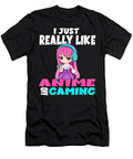I Just Really Like Gaming and Anime Chibi Video Games Dnt Prints T-Shirt