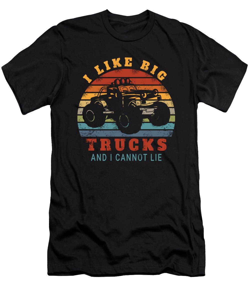 I Like Big Trucks and I Cannot Lie Retro Sun Alessandra Roth T-Shirt