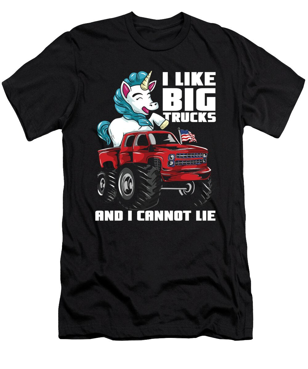 I Like Big Trucks and I Cannot Lie Unicorn Alessandra Roth T-Shirt