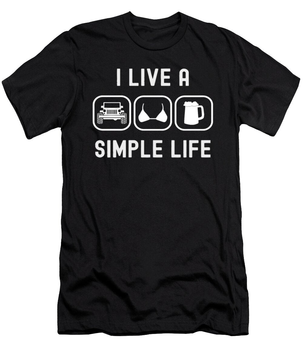 I Live a Simple Life Jeep Tinh Tran Le Thanh T-Shirt