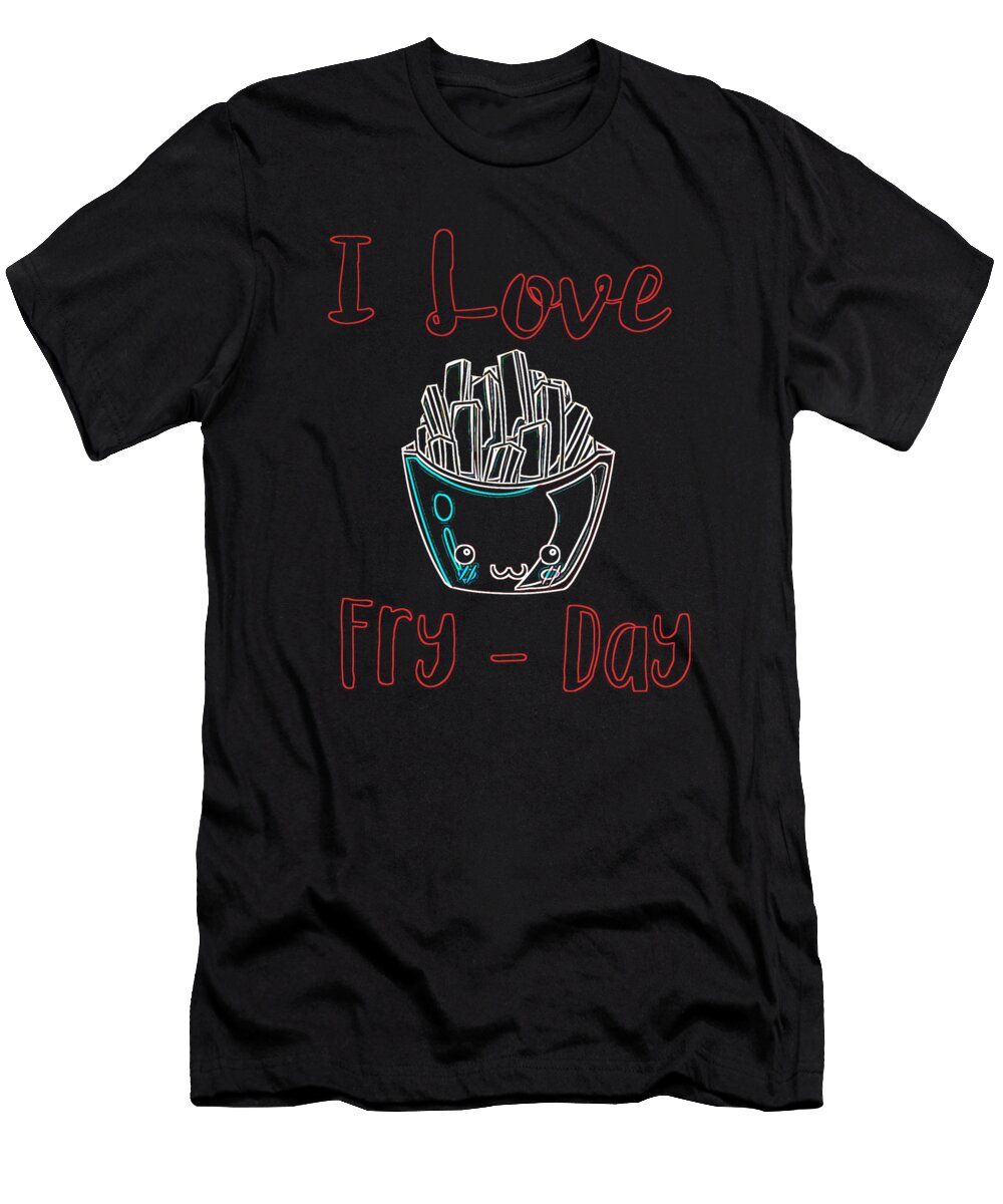I Loe Fry Day Outline Kaylin Watchorn T-Shirt