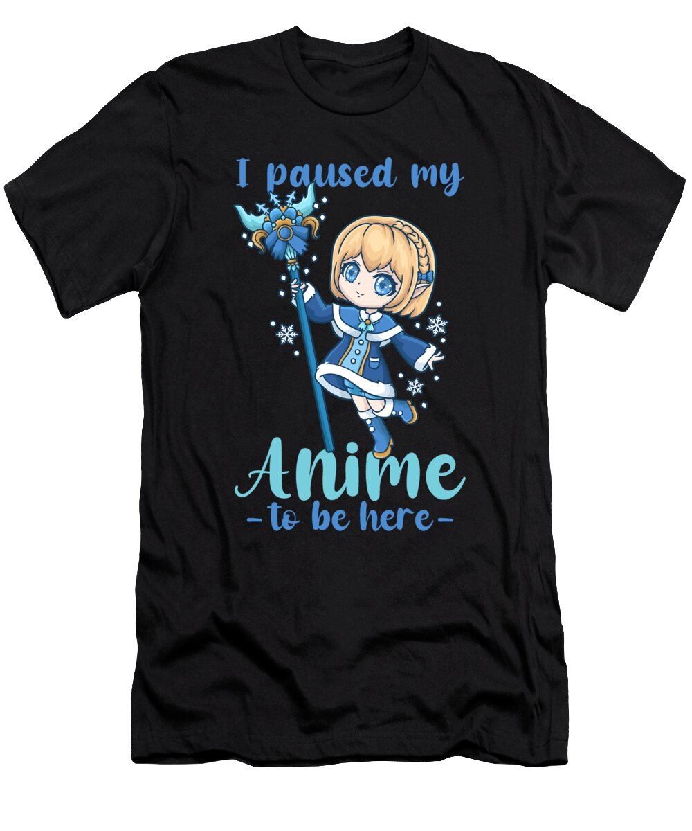I Paused My Anime to Be Here I Chibi Kawaii Otaku Bi Nutz T-Shirt