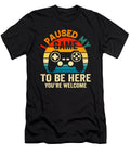 I Paused My Game to Be Here Thanksgiving Gamer Studi Alex T-Shirt