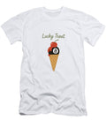 Ice Cream Art Lucky Treat Retro Ice Cream Cone with Magic 8 Ball and Cherry Wall Art Ibrahim Haron T-Shirt