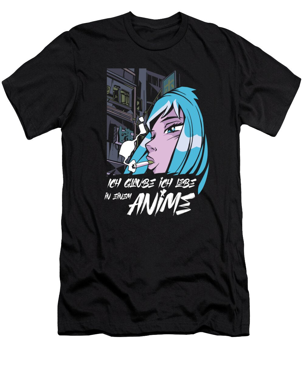 Ich Glaube Ich Lebe in Einem Anime Zorindesigns T-Shirt