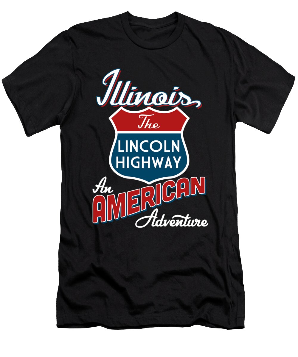 Illinois Lincoln Highway America Flo Karp T-Shirt