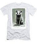 Illustrated Badger Portrait Wall Art Prints T-Shirt