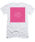 Illustration of a Kawaii Nerd Hello Kitty in Hot Pink Awen Fine Art Prints T-Shirt