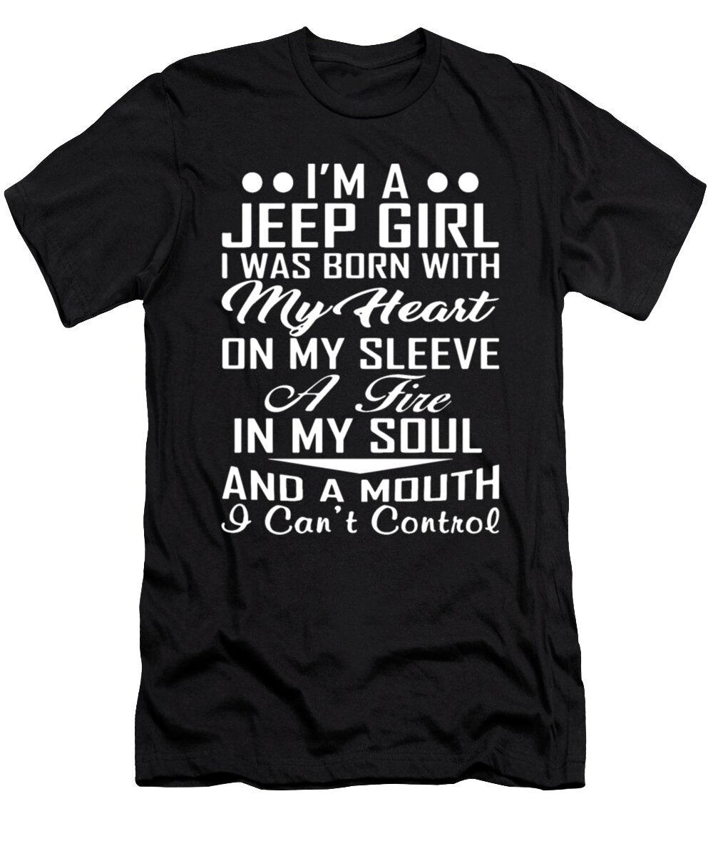 Im a Jeep Girl I Was Born with My Heart Tinh Tran Le Thanh T-Shirt