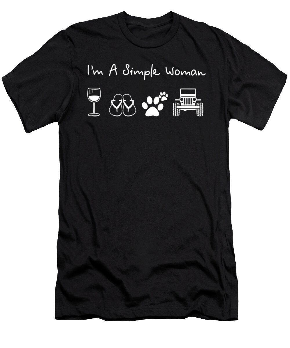 Im a Simple Woman Jeep Tinh Tran Le Thanh T-Shirt