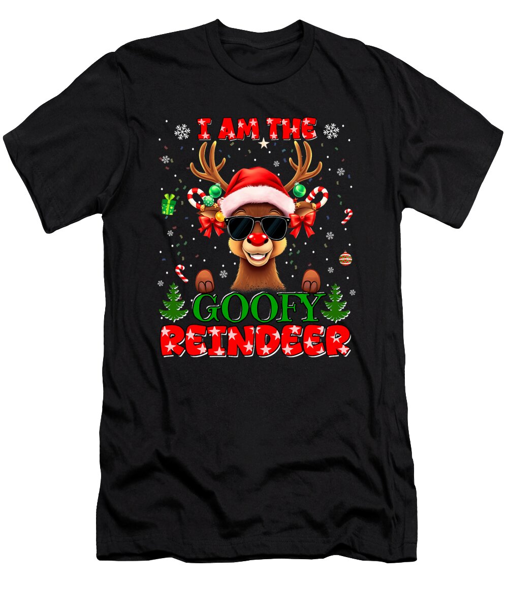 Im the Goofy Reindeer Christmas Outfit Funny Natalie Lidford T-Shirt