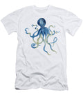 Indigo Ocean Blue Octopus Audrey Jeanne Roberts T-Shirt
