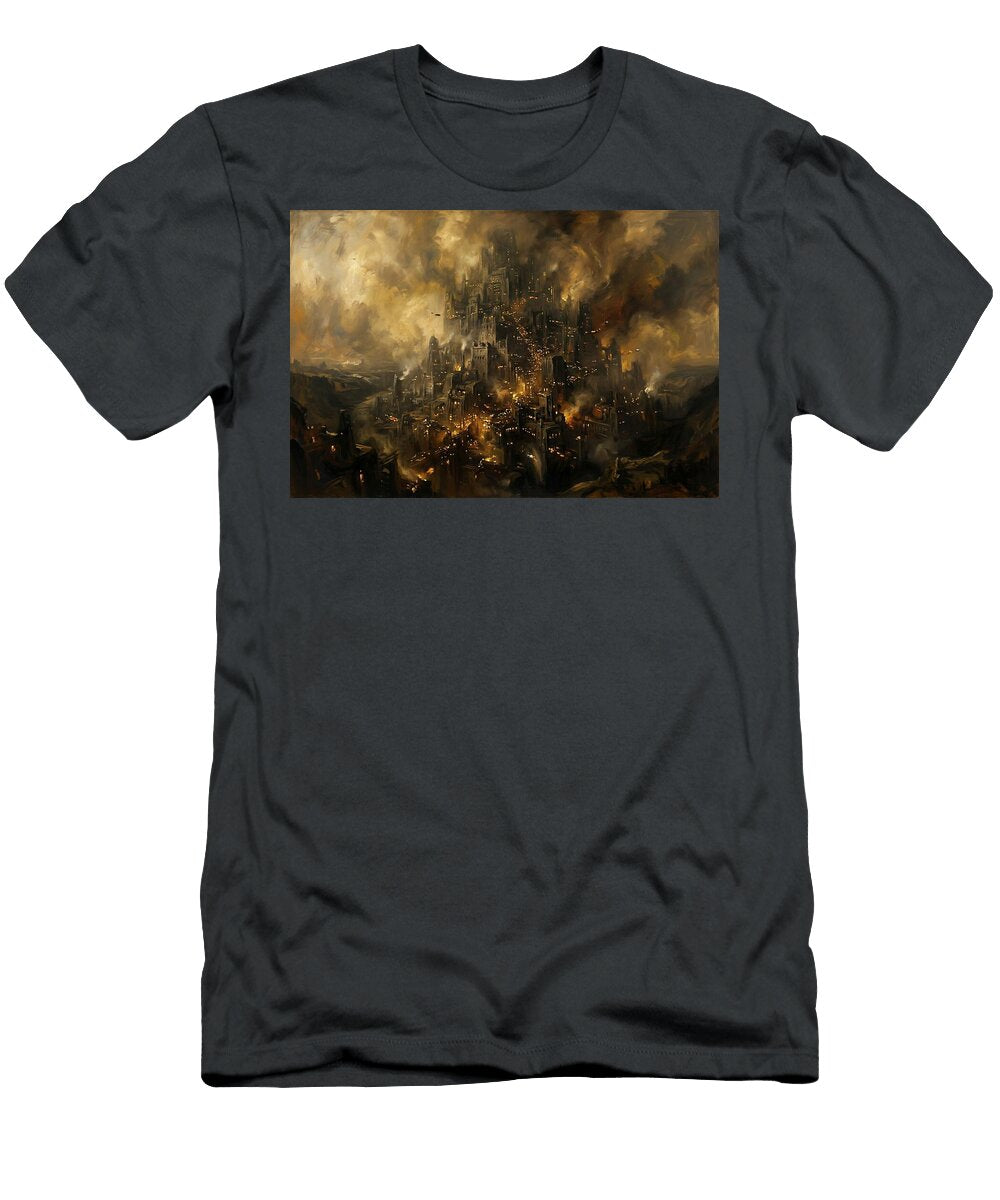 Inferno Over the Iron City Titan Lore Co T-Shirt