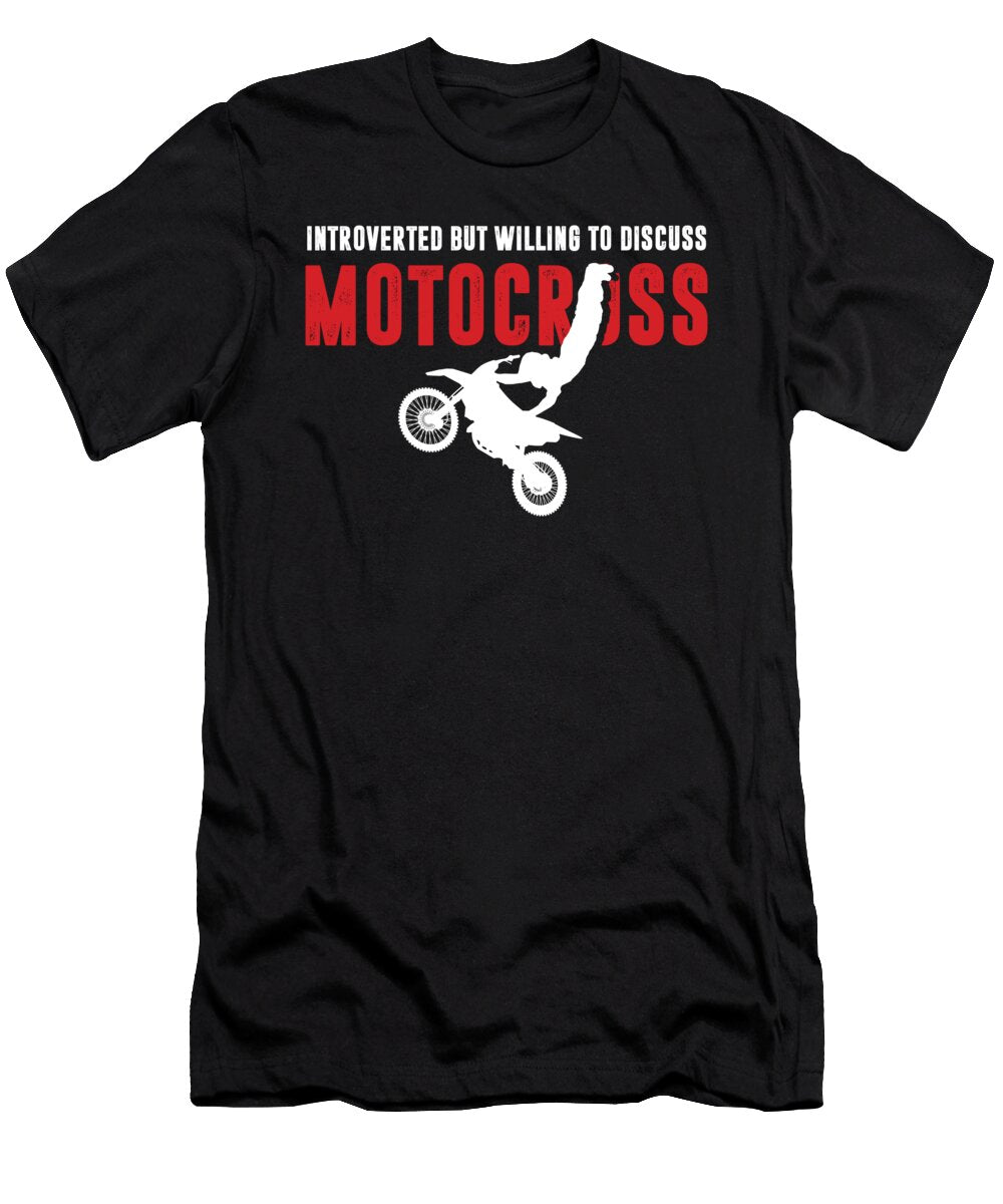 Introverted Biker Motocross Motorcycle Mx Bike Gift Thomas Larch T-Shirt