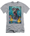 Irish Wolfhound Dog Enjoying a Bubbly Bath Adrien Efren T-Shirt
