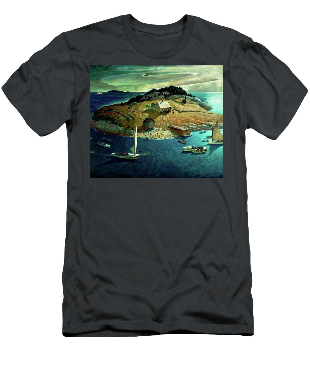 Island Funeral Newell Convers Wyeth T-Shirt