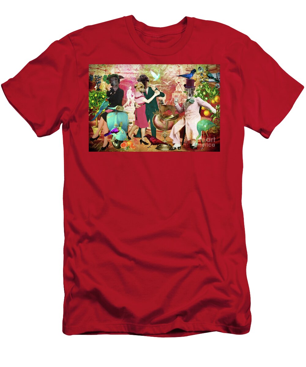 Italian Greyhound LA Dolce Vita Sandra Sij T-Shirt