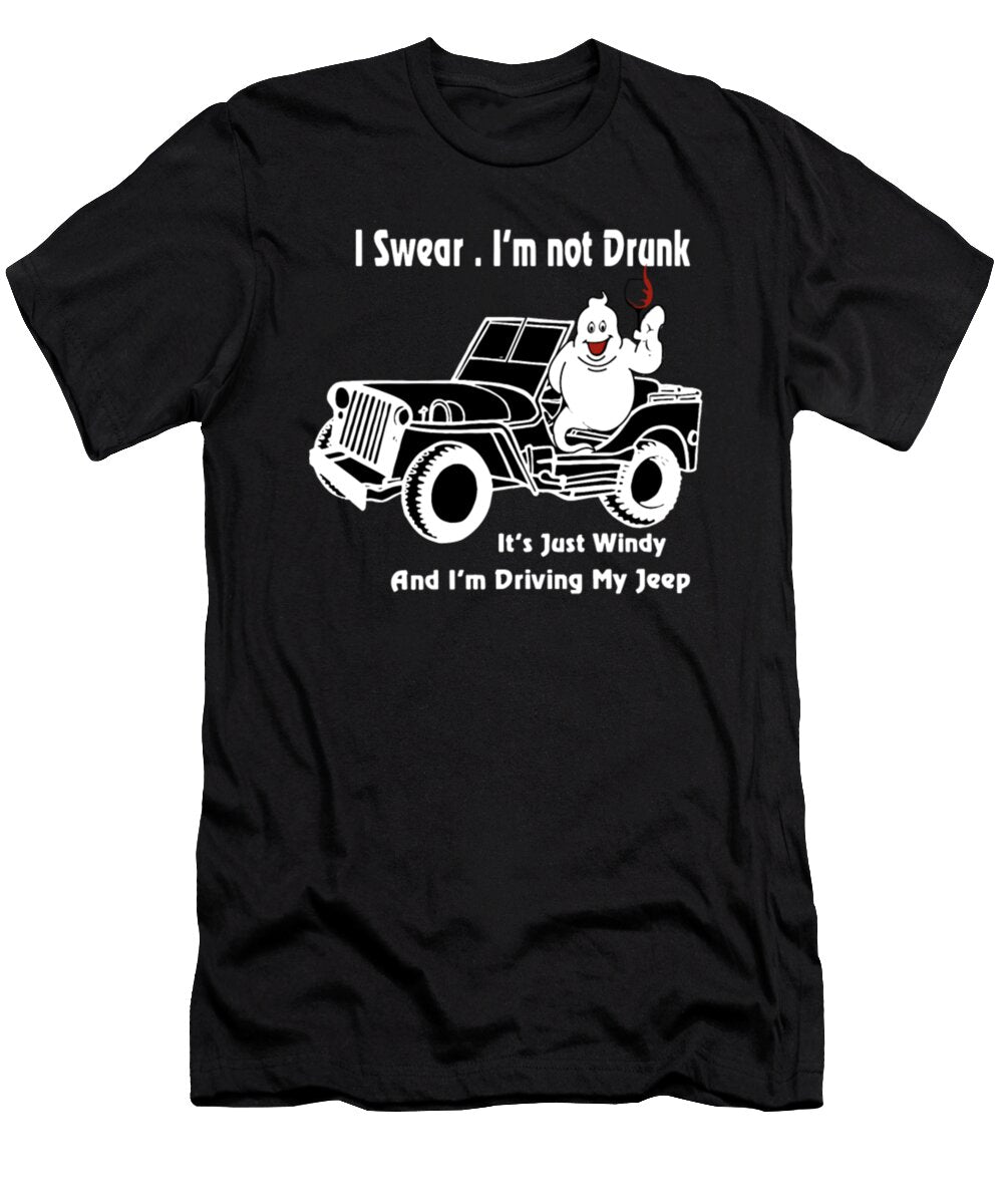Its Just Windy and Im Driving My Jeep Halloween Boo Tinh Tran Le Thanh T-Shirt