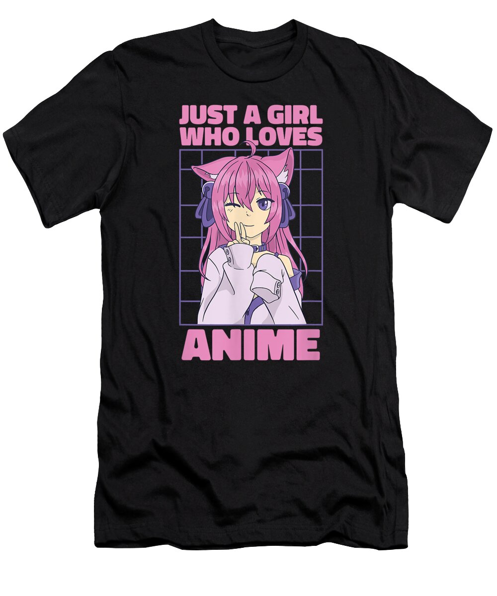 Japanese Aesthetic Love Anime Girl Otaku Anime Japan Dnt Prints T-Shirt