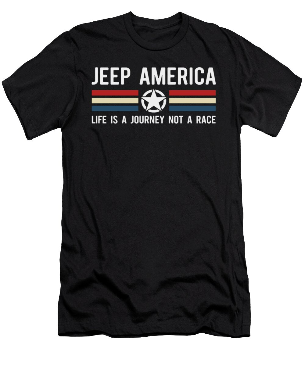 Jeep America Life Is a Journey Not a Race Tinh Tran Le Thanh T-Shirt