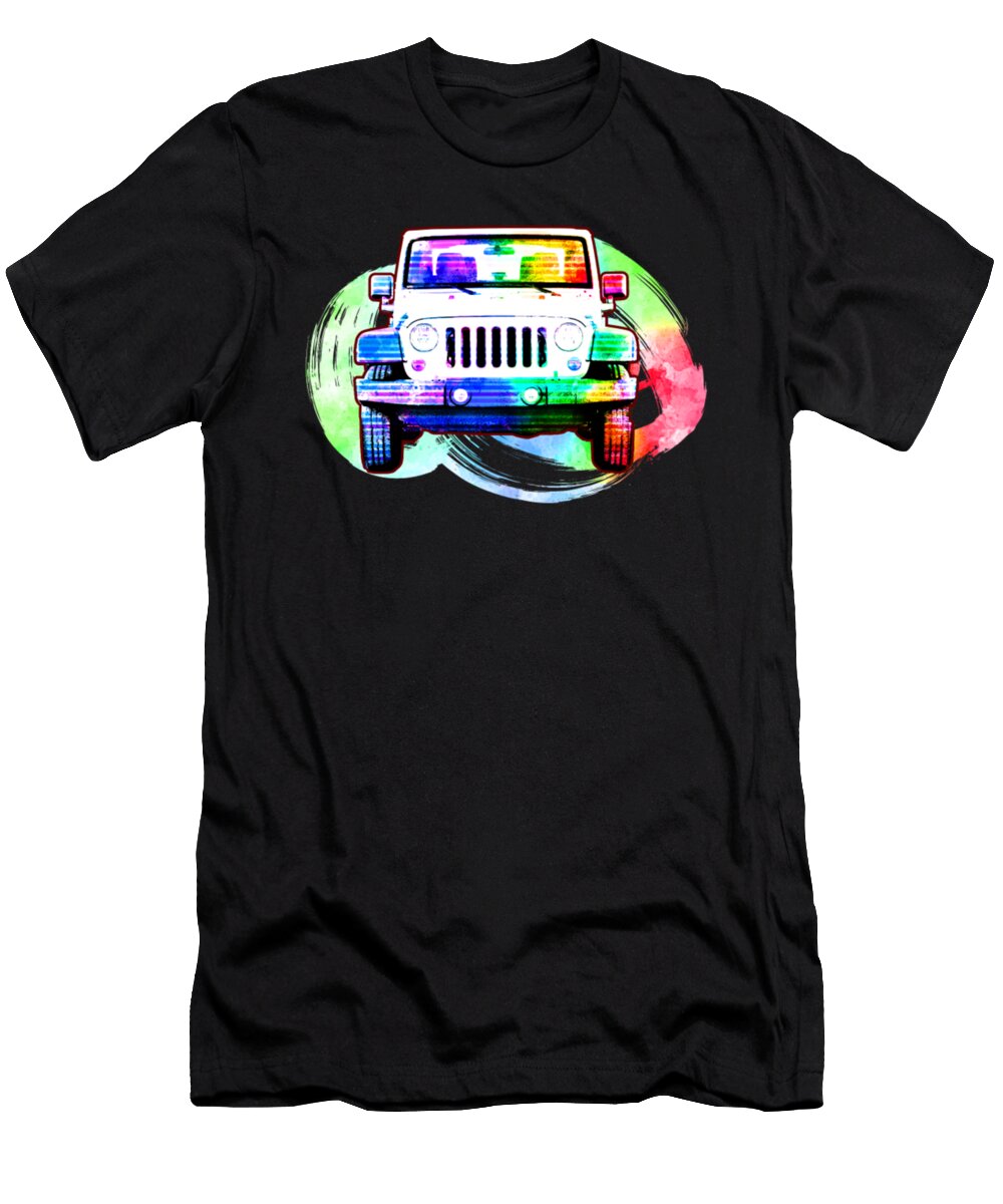Jeep Colorful Art Tinh Tran Le Thanh T-Shirt