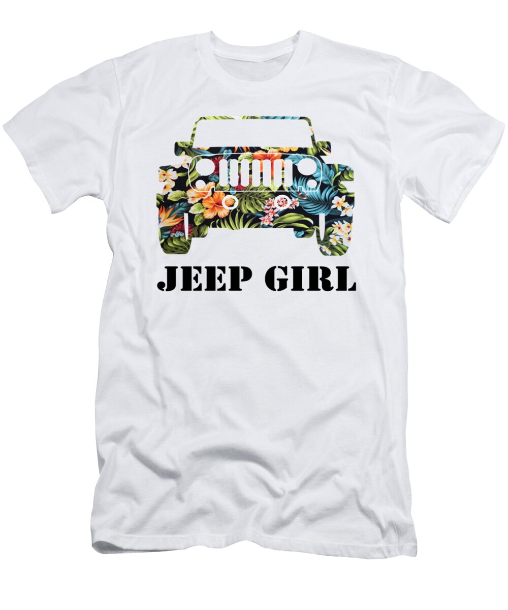 Jeep Girl Flower Tinh Tran Le Thanh T-Shirt
