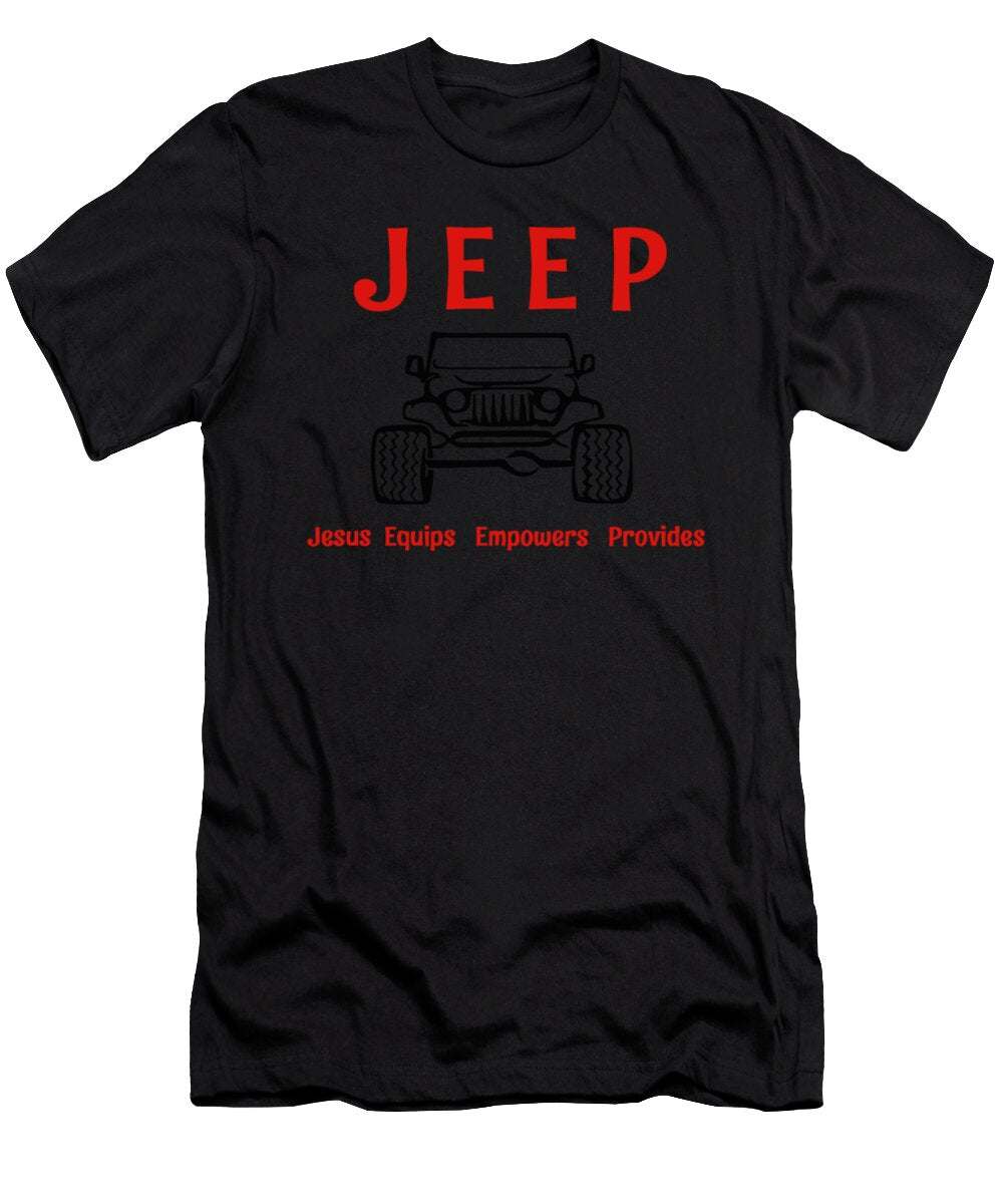 Jeep Jesus Equips Empowers Provides Tinh Tran Le Thanh T-Shirt