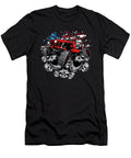 Jeep Red American Flag with Skulls Tinh Tran Le Thanh T-Shirt