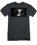 Jesmond Dene Waterfall in Monochrome Andrew Pounder T-Shirt