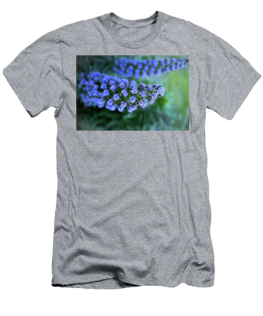 Jollity Image 2 Butterfly Bush Nature Photography Purple Blue Flower Maribel Salcido T-Shirt