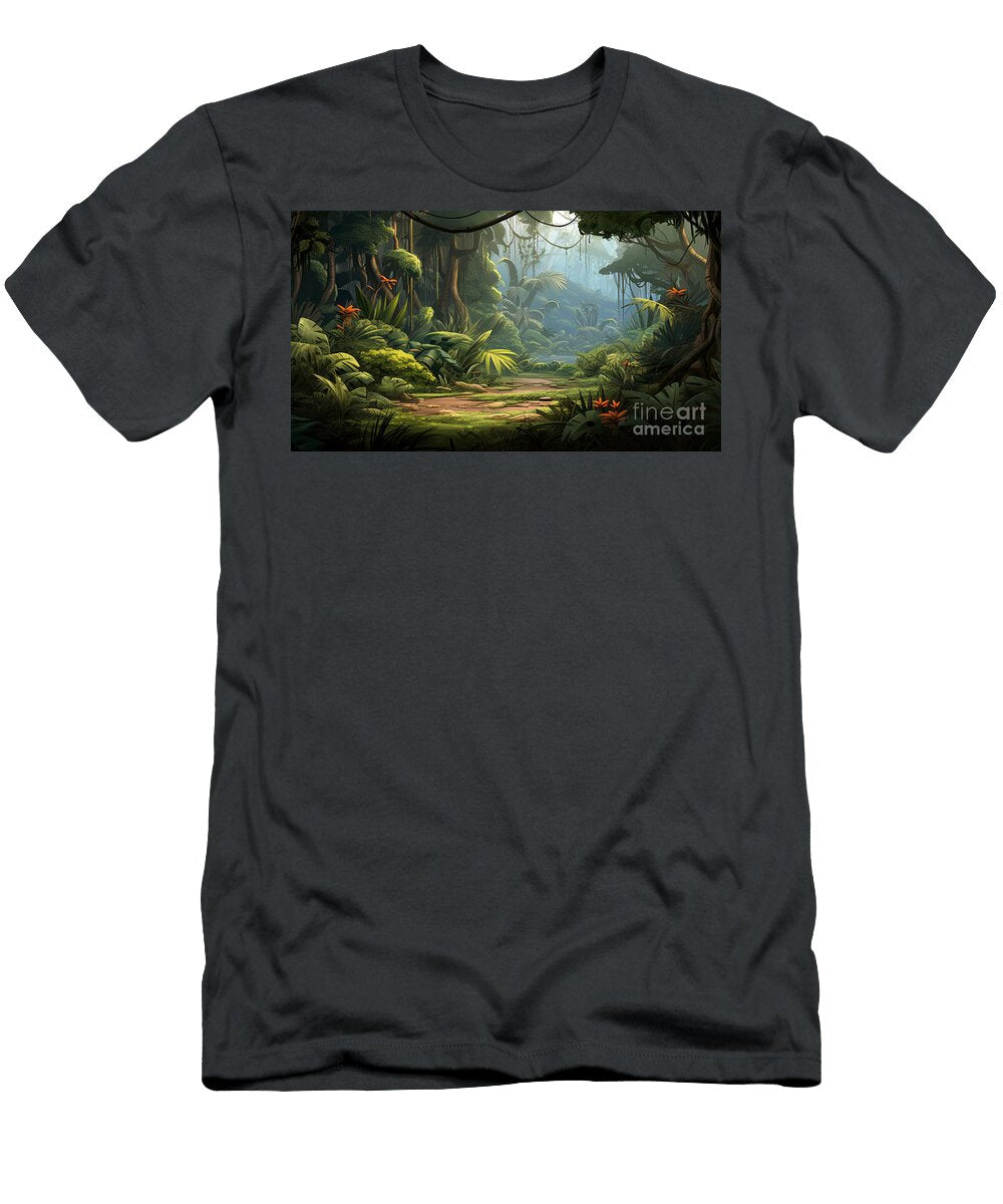 Jungle Cartoon Style Aimages Art T-Shirt
