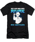 Just a Boy Who Loves Anime and Sketching Anime Manga Alessandra Roth T-Shirt