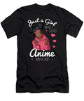Just a Girl Who Loves Anime and K Pop African American Afro Dnt Prints T-Shirt
