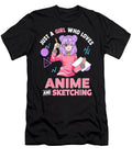 Just a Girl Who Loves Anime and Sketching Dnt Prints T-Shirt