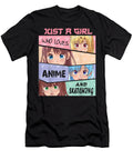Just a Girl Who Loves Anime and Sketching Drawing Art Gift Dnt Prints T-Shirt