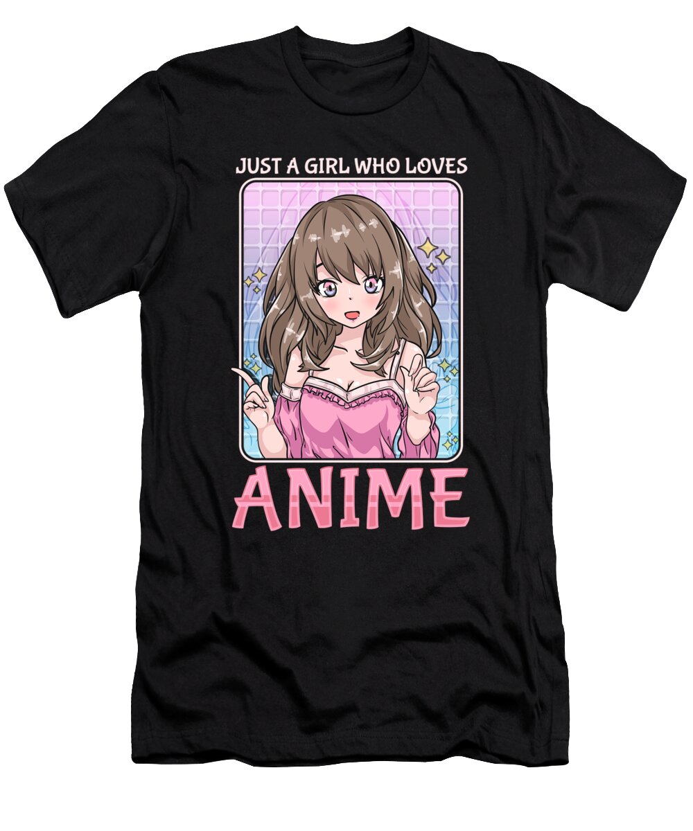 Just a Girl Who Loves Anime Chibi Kawaii Cosplay Bi Nutz T-Shirt