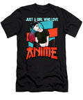 Just a Girl Who Loves Anime Kawaii Teen Girls Dnt Prints T-Shirt