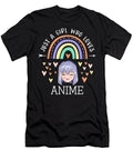 Just a Girl Who Loves Anime Rainbow Gifts for Anime Lover Dnt Prints T-Shirt