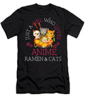 Just a Girl Who Loves Anime Ramen and Cats Gift Manga Girls Dnt Prints T-Shirt