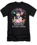 Just a Girl Who Loves Anime Video Games Manga Lover Otaku Dnt Prints T-Shirt