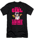 Just a Girl Who Loves Anime Video Games Plus Size 2xl 3xl Dnt Prints T-Shirt