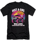 Just a Girl Who Loves Chicken Nuggets Monster Truck Orgence Matungwa T-Shirt