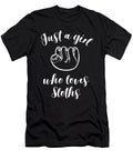 Just a Girl Who Loves Sloths Sleeping Jane Keeper T-Shirt