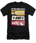 Just a Girl Who Runs Jesus and Anime Bi Nutz T-Shirt