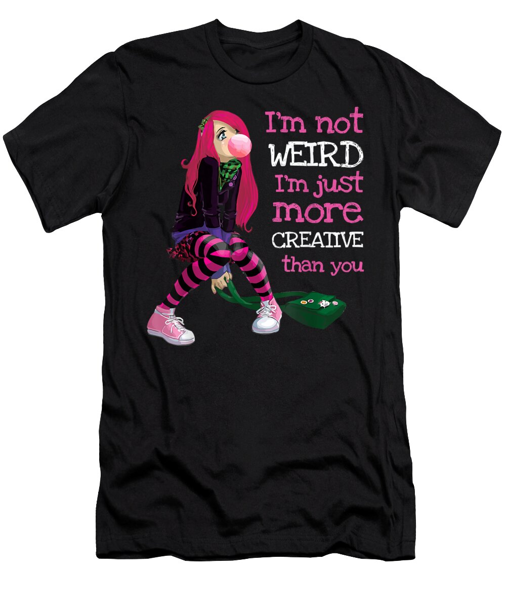 Kawaii Anime Girl Kawaii Clothes Anime Clothing Goth Girl Dnt Prints T-Shirt